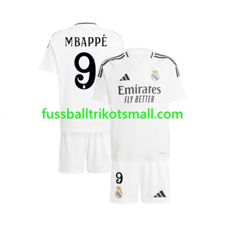 Fußballtrikots Real Madrid Kylian Mbappé 9 Kinder 2024-2025 Kurzarm Heimtrikotsatz kaufen